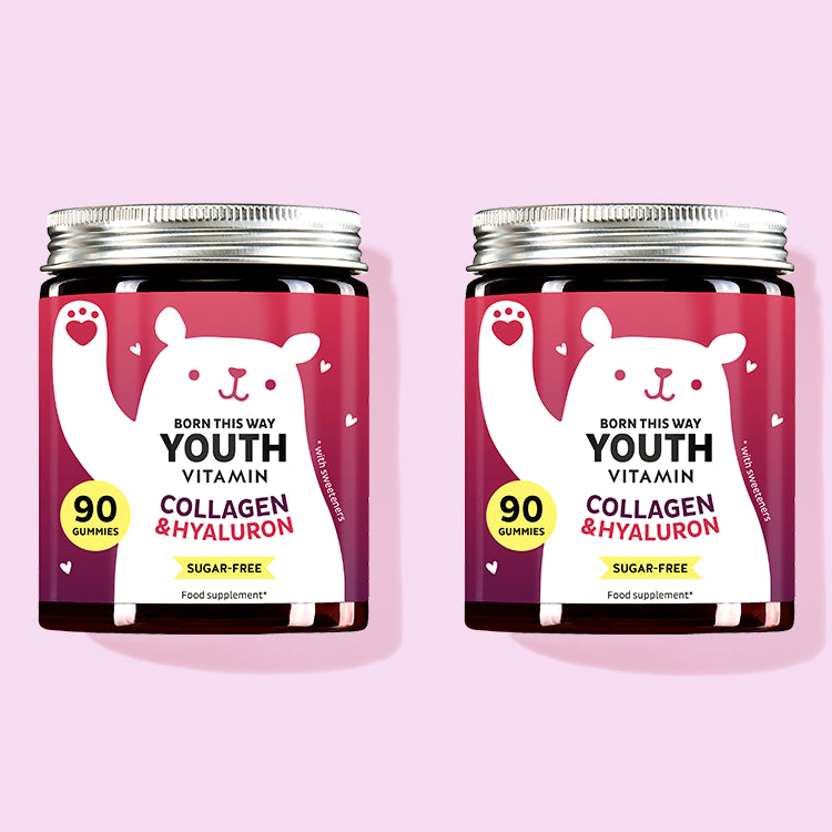 1.5-month treatment of Born This Way Youth vitamins for reducing signs of aging and maintaining of smooth and firm skin.