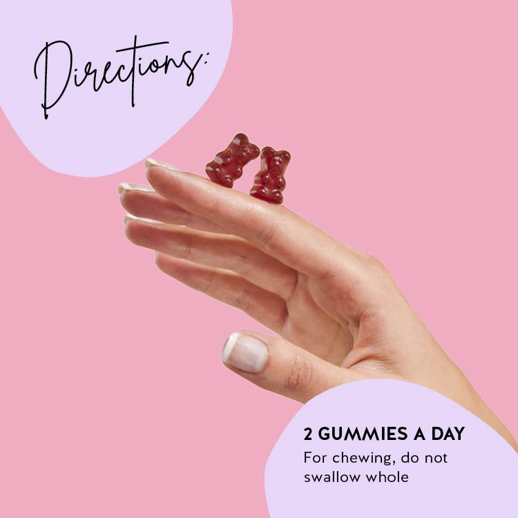 Consumption directions for our Femtastic PMS vitamins with monk’s pepper to promote hormonal balance.