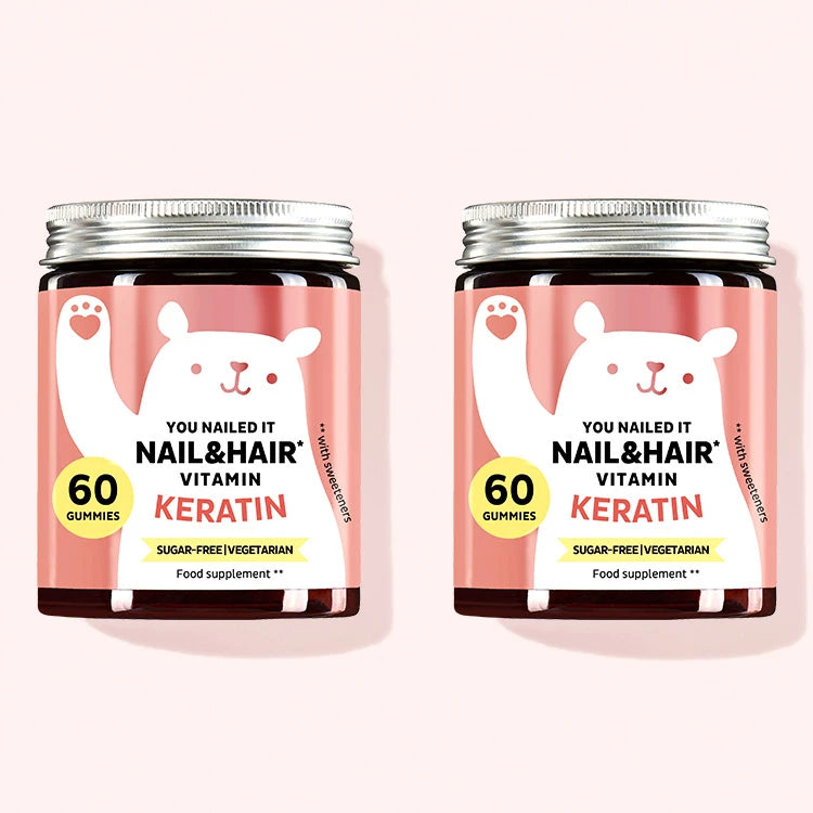 1-month treatment of You Nailed It vitamins with keratin for the hair and nails.
