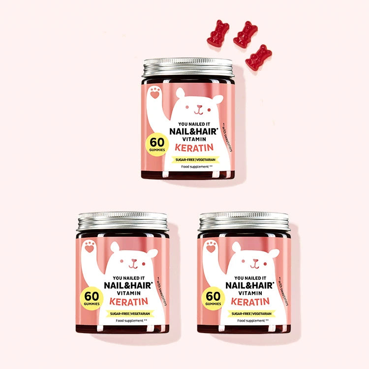 1.5-month treatment of You Nailed It vitamins with keratin for the hair and nails.