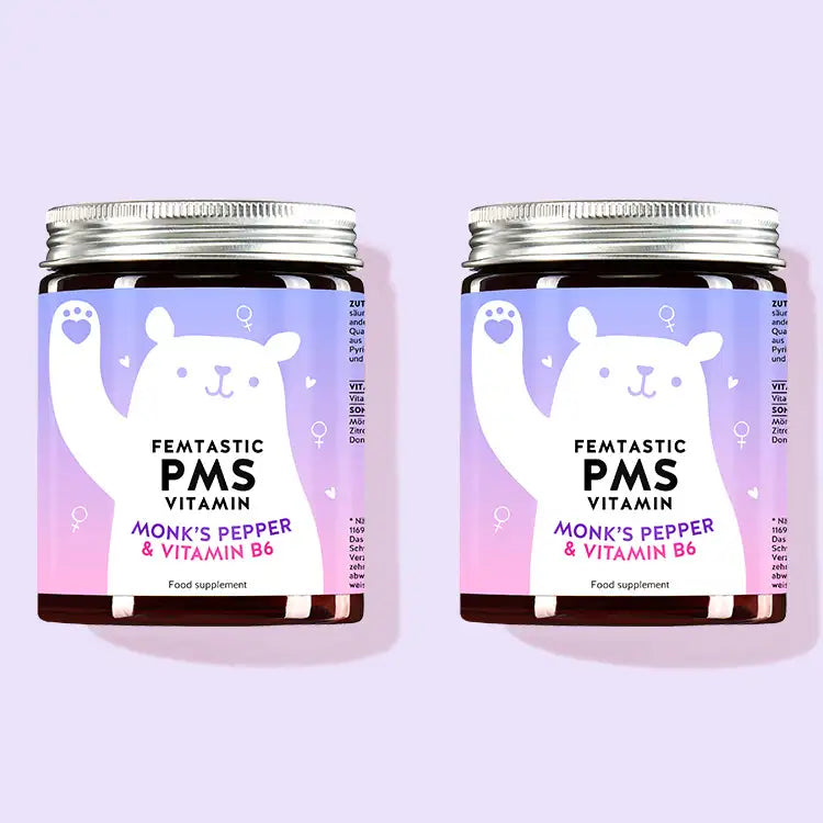 2-month treatment of Femtastic PMS vitamins with monk’s pepper to promote hormonal balance.