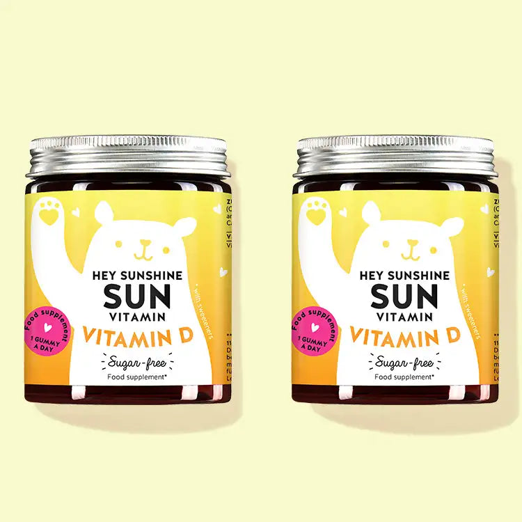 2-month treatment of Hey Sunshine vitamins to with vitamin D for maintenance of normal bones, muscle functions and teeth.