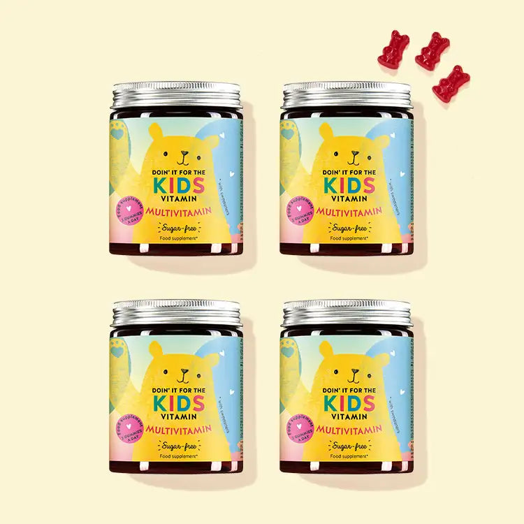 4-month treatment of Doin’ It For The Kids vitamins to promote children’s physical and mental development.