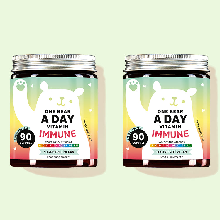 6-month treatment of One Bear a Day vitamins with multivitamins for the immune system.