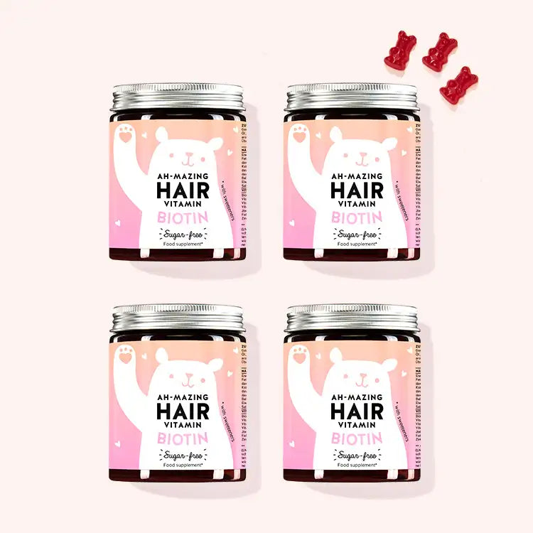 8-month treatment of Ah-mazing hair vitamins with biotin for hair/nail growth and maintenance.