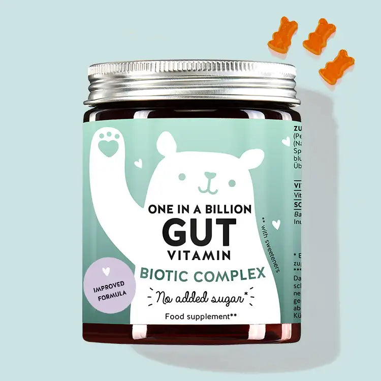 Product picture of One in a Billion Gut vitamins for harmonious digestion and a robust immune system. 
