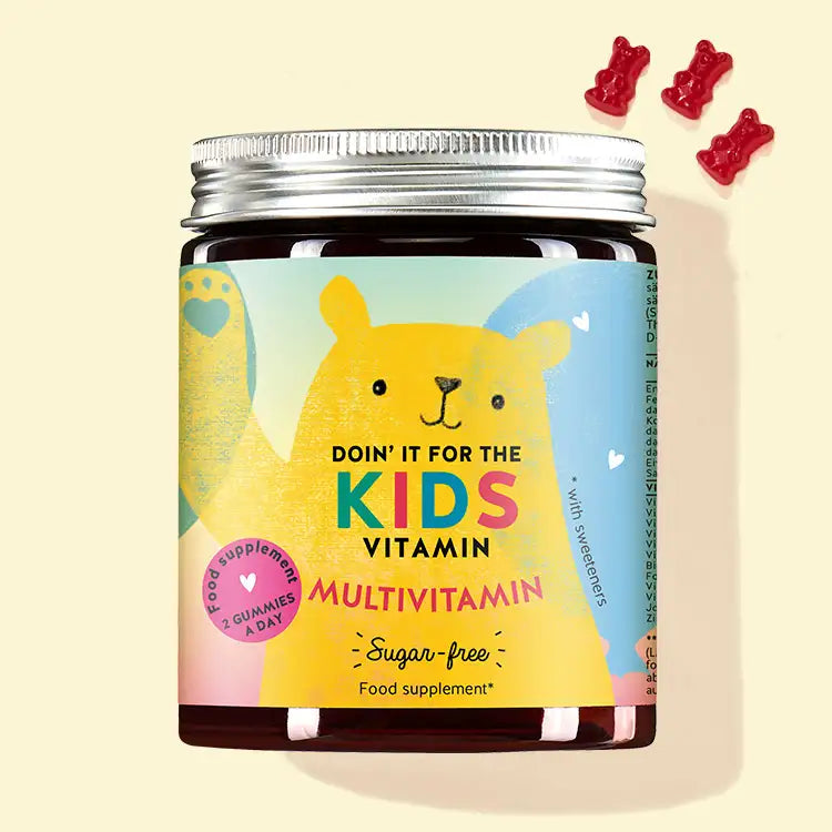 Product picture of Doin’ It For The Kids vitamins with multivitamins to promote children’s physical and mental development.