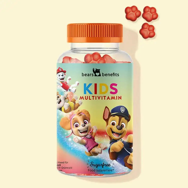 Product picture of Paw Patrol multivitamins for children to support their health and development. 