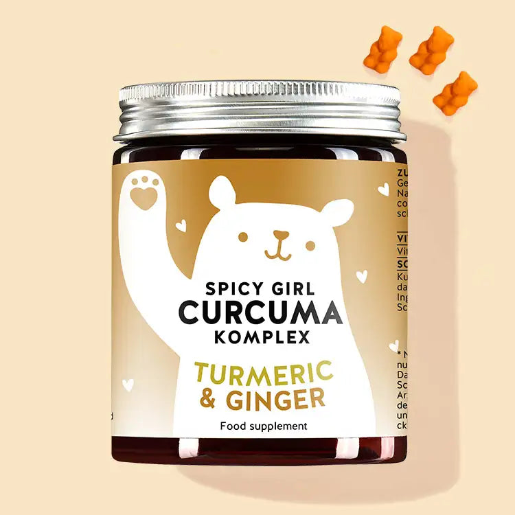 Product picture of Spicy Girl vitamins with turmeric for the natural support of the development of the body and mind. 