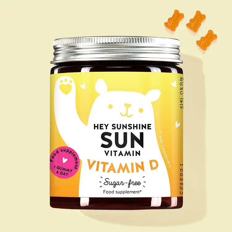 Product picture of Hey Sunshine vitamins to with vitamin D for maintenance of normal bones, muscle functions and teeth.