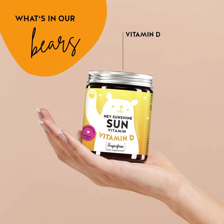 List of ingredients present in the Hey Sunshine vitamins. Includes vitamin D3. 